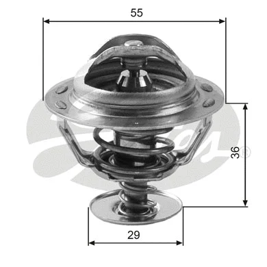 Termostatas GATES TH12283G1