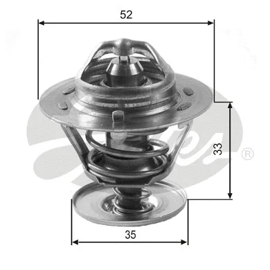 Termostatas GATES TH12588G1