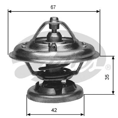 Termostatas GATES TH12685G1