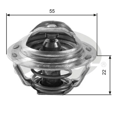 Termostatas GATES TH13783G1