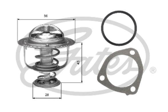Termostatas GATES TH31276G1