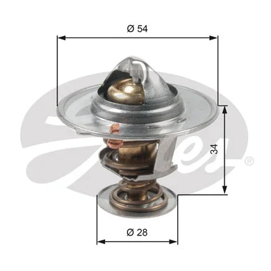 Termostatas GATES TH47685G1