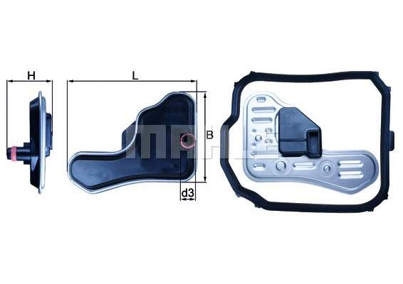Automatinės transmisijos hidraulinis filtras KNECHT HX 148D