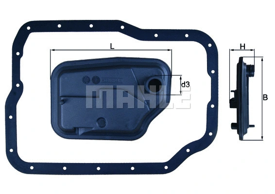 Automatinės transmisijos hidraulinis filtras KNECHT HX 149D