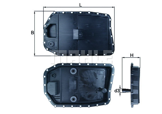 Automatinės transmisijos alyvos karteris KNECHT HX 154