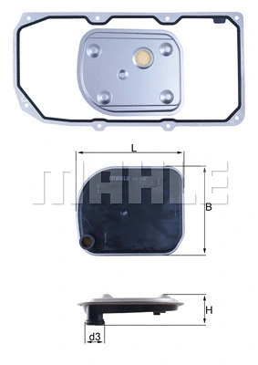 Automatinės transmisijos hidraulinis filtras KNECHT HX 158D1