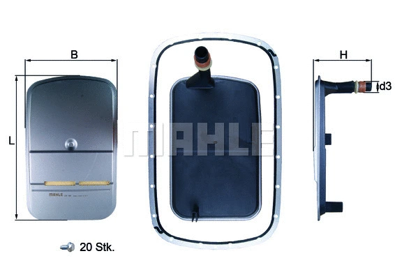 Automatinės transmisijos hidraulinis filtras KNECHT HX 159KIT