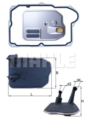 Automatinės transmisijos hidraulinis filtras KNECHT HX 161D