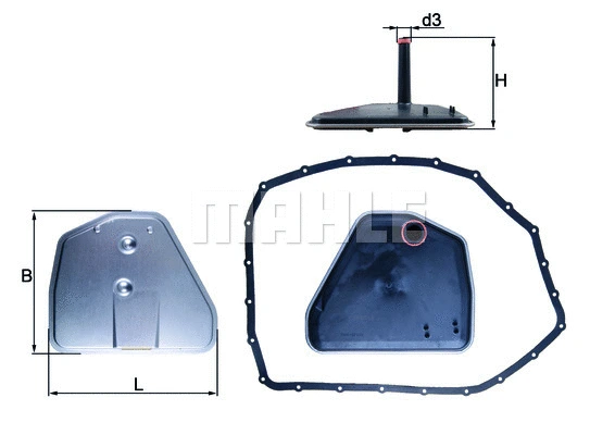 Automatinės transmisijos hidraulinis filtras KNECHT HX 164D
