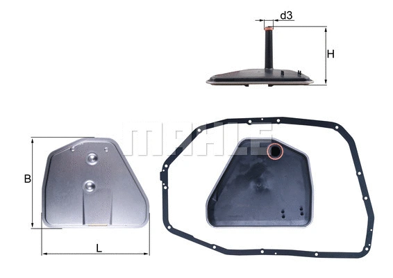 Automatinės transmisijos hidraulinis filtras KNECHT HX 164D1