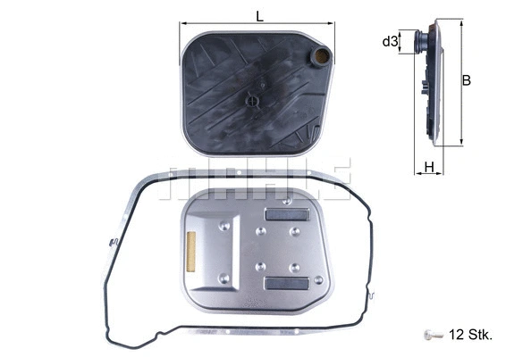 Automatinės transmisijos hidraulinis filtras KNECHT HX 189KIT