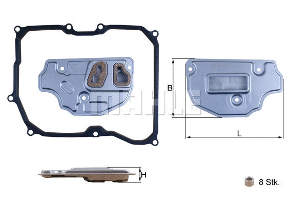 Automatinės transmisijos hidraulinis filtras KNECHT HX 256D