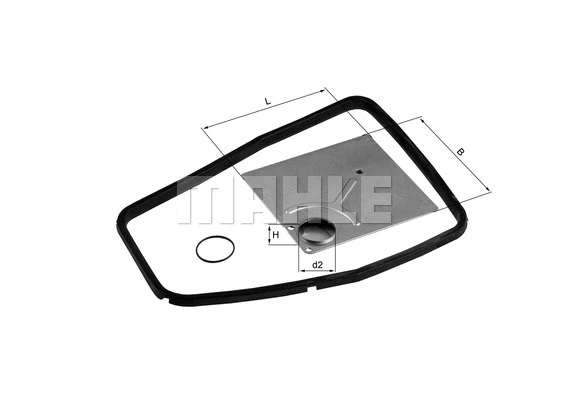 Automatinės transmisijos hidraulinis filtras KNECHT HX 87D