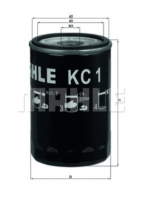 Kuro filtras KNECHT KC 1