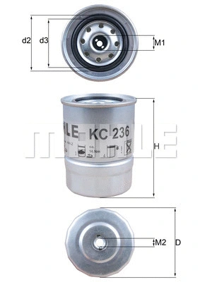 Kuro filtras KNECHT KC 236