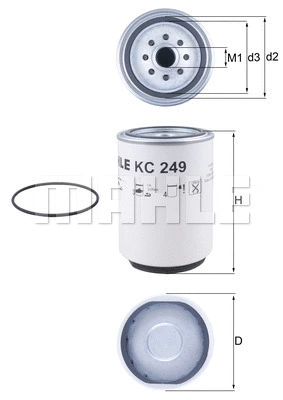 Kuro filtras KNECHT KC 249D