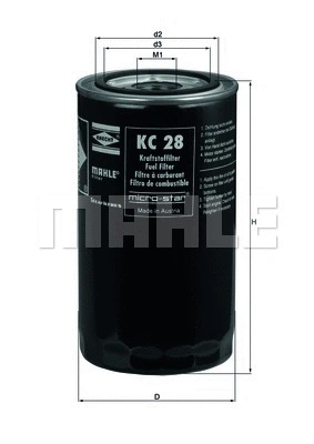 Kuro filtras KNECHT KC 28