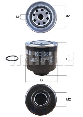 Kuro filtras KNECHT KC 388D