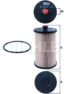 Kuro filtras KNECHT KX 222D