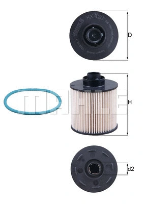 Kuro filtras KNECHT KX 420D
