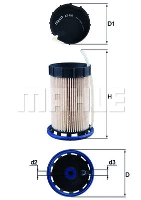 Kuro filtras KNECHT KX 492