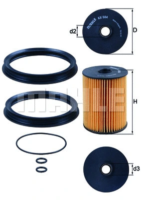Kuro filtras KNECHT KX 504D