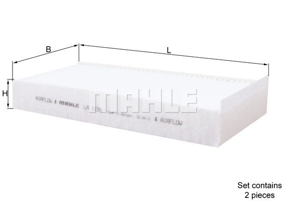 Salono filtras KNECHT LA 1156/S
