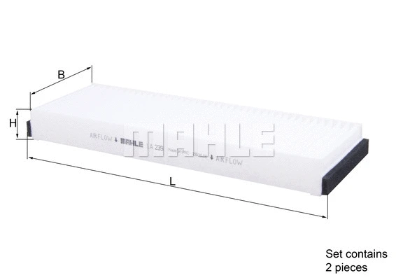 Salono filtras KNECHT LA 239/S
