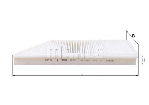Salono filtras KNECHT LA 57