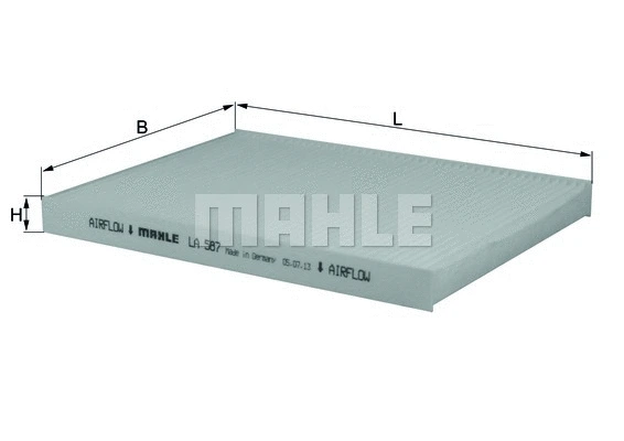 Salono filtras KNECHT LA 587