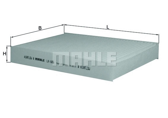 Salono filtras KNECHT LA 686