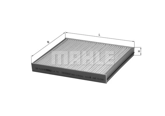 Salono filtras KNECHT LA 74