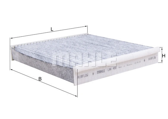 Salono filtras KNECHT LAK 490