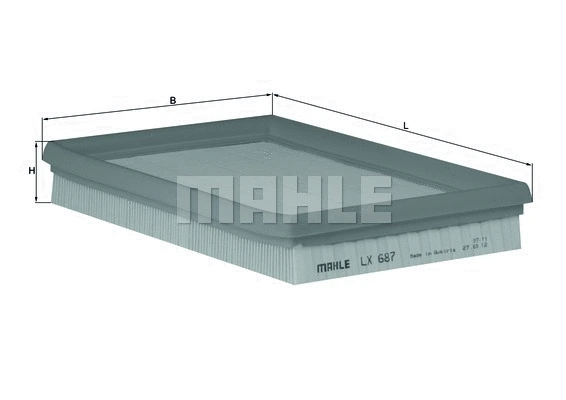 Oro filtras KNECHT LX 687