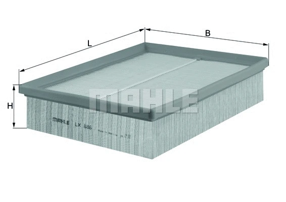 Oro filtras KNECHT LX 886