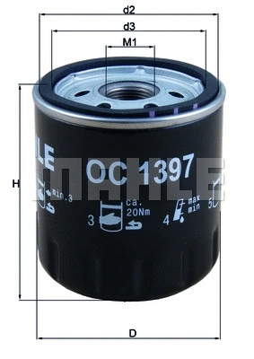 Alyvos filtras KNECHT OC 1397