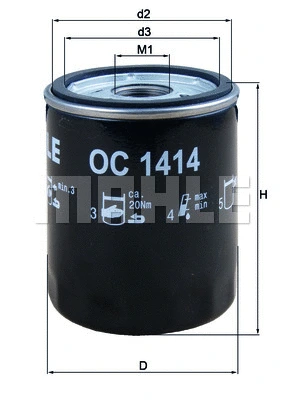 Alyvos filtras KNECHT OC 1414