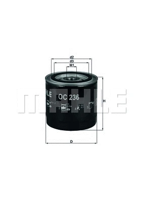 Alyvos filtras KNECHT OC 236