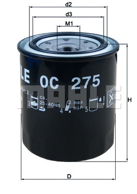 Alyvos filtras KNECHT OC 275