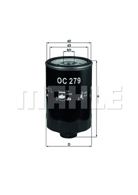 Alyvos filtras KNECHT OC 279