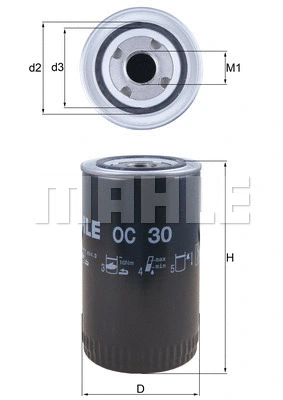 Alyvos filtras KNECHT OC 30