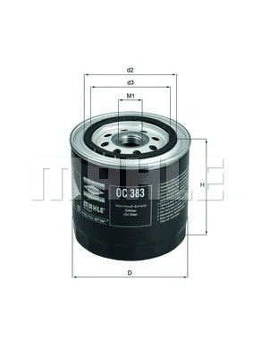 Alyvos filtras KNECHT OC 383