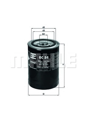 Alyvos filtras KNECHT OC 54