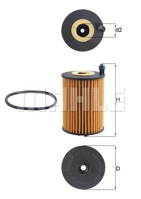 Alyvos filtras KNECHT OX 1266D