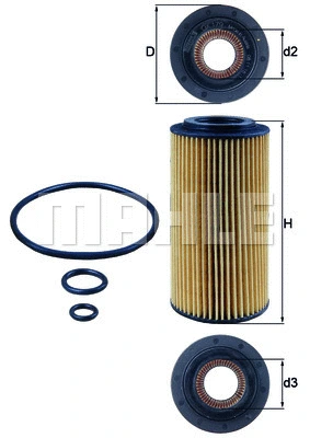Alyvos filtras KNECHT OX 179D