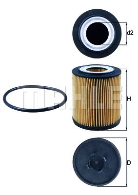 Alyvos filtras KNECHT OX 182D