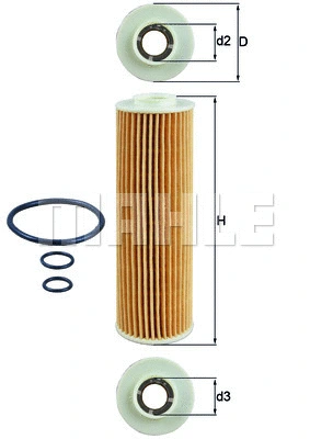 Alyvos filtras KNECHT OX 183/5D
