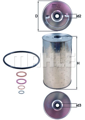 Alyvos filtras KNECHT OX 30D