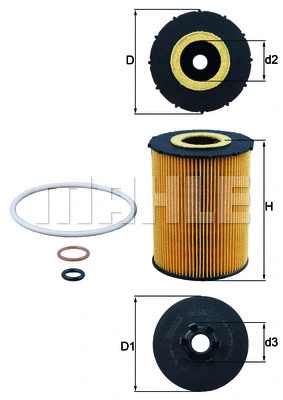 Alyvos filtras KNECHT OX 636D