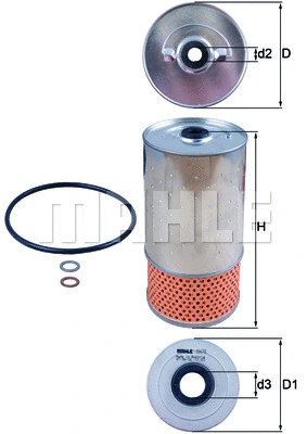 Alyvos filtras KNECHT OX 78D